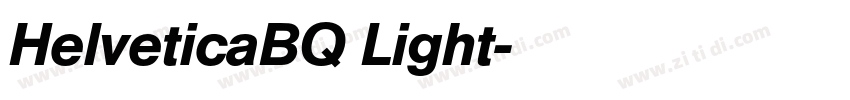 HelveticaBQ Light字体转换